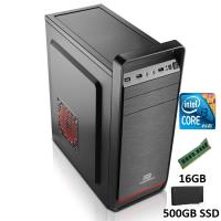 PCPRO I3-3220 3.3GHZ 16GB 500GB SSD ONB-VGA FreeDOS Masaüstü Ev Ofis Bilgisayarı - 1